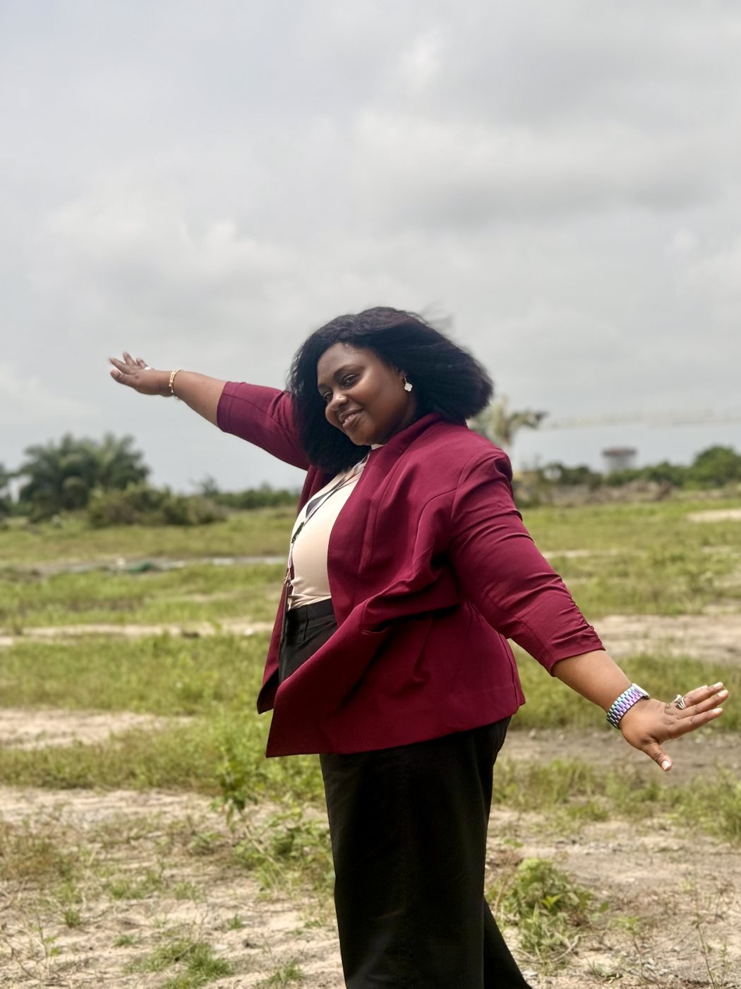 Open parcel at Greenshore Manor, Abijo G.R.A., with cleared access and mature treeline
